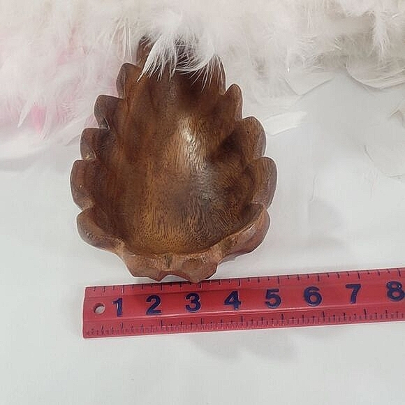 Vintage Small Acacia Wood Bowl - Picture 8 of 9